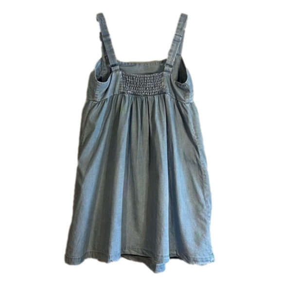 Jean Dress Button Up Denim Mini Size Medium - Picture 3 of 9